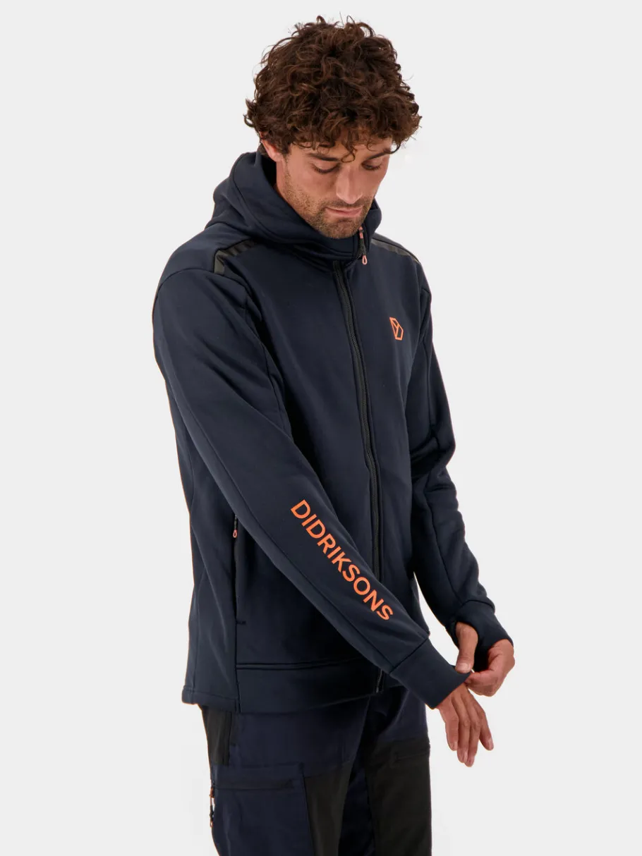 Discount Didriksons Acke Full-Zip Dark Night Blue