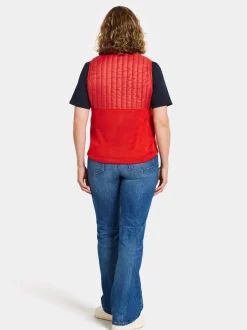 Discount Didriksons Annema Vest Lava Red