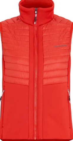 Discount Didriksons Annema Vest Lava Red