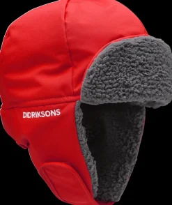 New Didriksons Biggles Kid's Cap Chili Red
