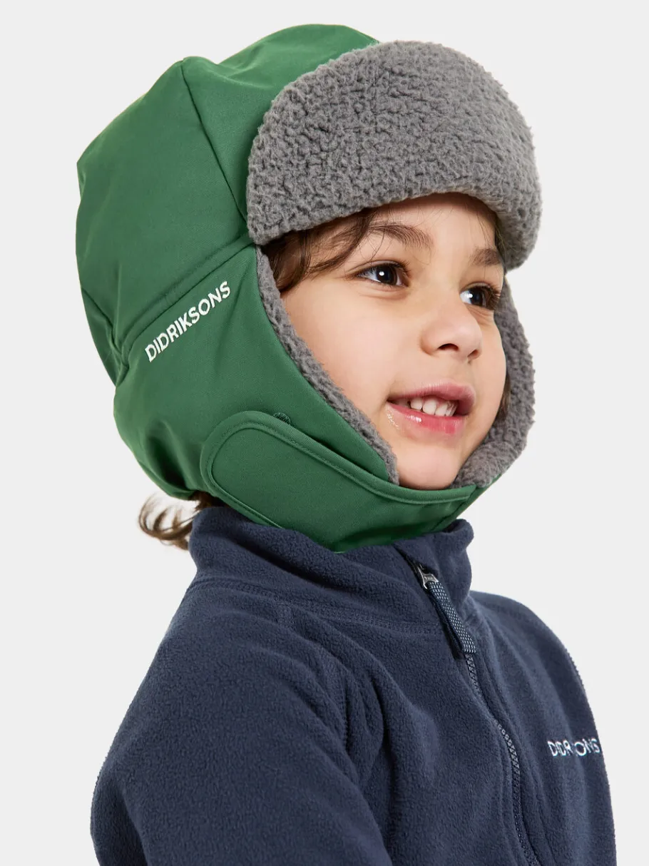 Didriksons Biggles Kids' Cap Classics Pine Green