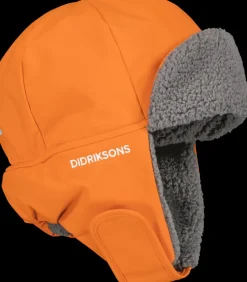 New Didriksons Biggles Kids' Cap Classics Orange Jam