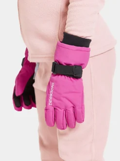New Didriksons Biggles Kids' Gloves Plastic Pink