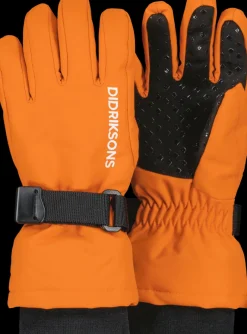 Best Didriksons Biggles Kids' Gloves Orange Jam