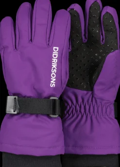 Outlet Didriksons Biggles Kids' Gloves Royal Purple