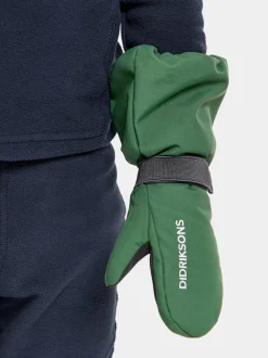 Hot Didriksons Biggles Kids' Mittens Pine Green