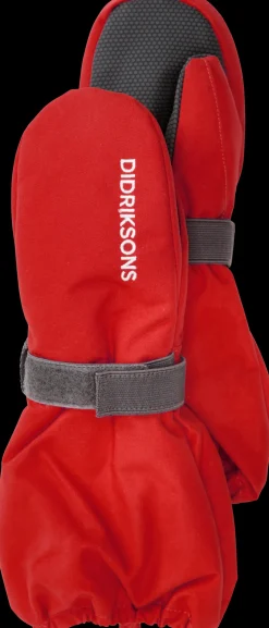 Discount Didriksons Biggles Kid's Mittens Chili Red