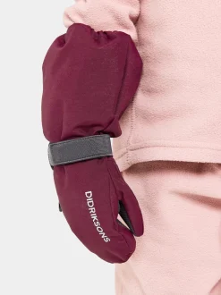 Online Didriksons Biggles Kids' Mittens Rusty Wine