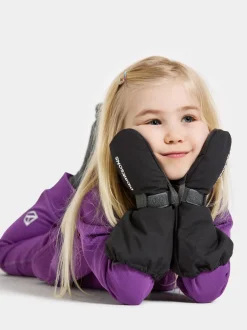 Online Didriksons Biggles Kids' Mittens Black