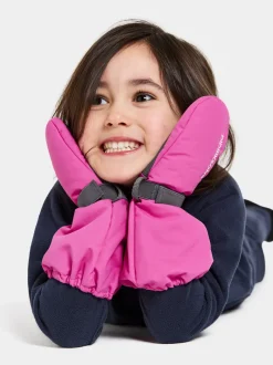 Online Didriksons Biggles Kids' Mittens Plastic Pink