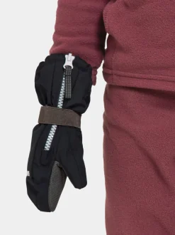 Sale Didriksons Biggles Kids' Zip Mittens Black