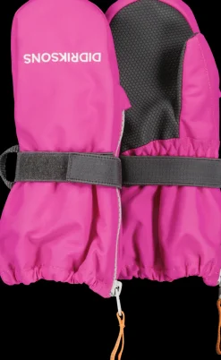 Online Didriksons Biggles Kids' Zip Mittens Plastic Pink