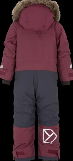 New Didriksons Björnen Kid's Coverall Rusty Wine