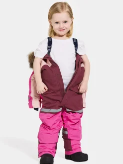 Sale Didriksons Bjärven Kids' Coverall Plastic Pink