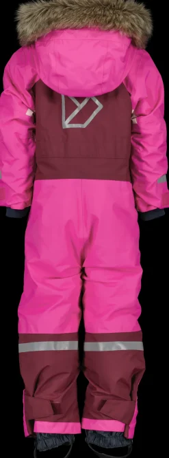 Sale Didriksons Bjärven Kids' Coverall Plastic Pink