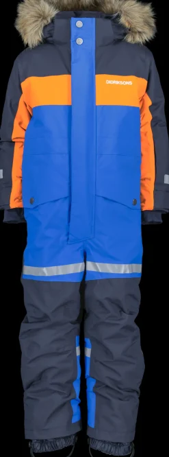 Discount Didriksons Bjärven Kids' Coverall Caribbean blue