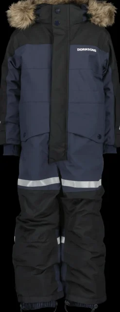 Discount Didriksons Bjärven Kids' Coverall Navy