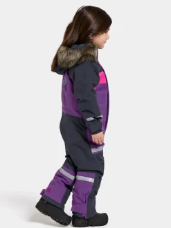 New Didriksons Bjärven Kids' Coverall Royal Purple