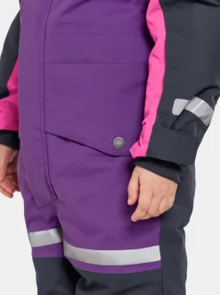 New Didriksons Bjärven Kids' Coverall Royal Purple