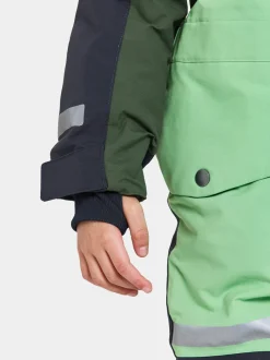 Didriksons Bjärven Kids' Coverall Dusty Lime
