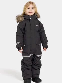 Didriksons Bjärven Kids' Coverall Black