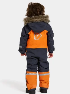Didriksons Bjärven Kids' Coverall Orange Jam