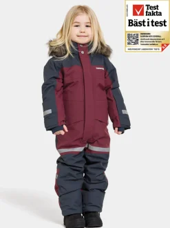 Hot Didriksons Bjärven Kids' Coverall Rusty Wine