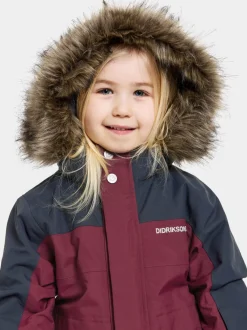 Hot Didriksons Bjärven Kids' Coverall Rusty Wine