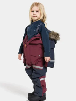 Hot Didriksons Bjärven Kids' Coverall Rusty Wine
