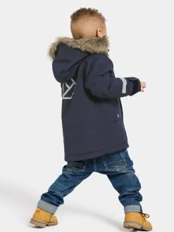 Outlet Didriksons Bjärven Kids' Parka Navy