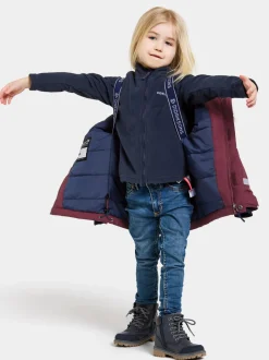 Discount Didriksons Bjärven Kids' Parka Rusty Wine