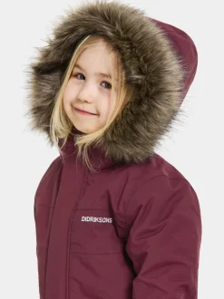Discount Didriksons Bjärven Kids' Parka Rusty Wine
