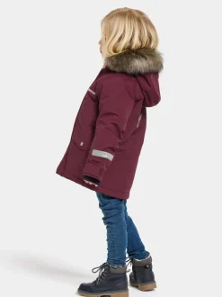 Discount Didriksons Bjärven Kids' Parka Rusty Wine