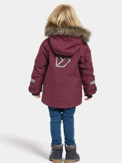 Discount Didriksons Bjärven Kids' Parka Rusty Wine
