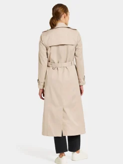 Outlet Didriksons Clairy Coat Long Clay Beige