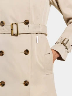 Outlet Didriksons Clairy Coat Long Clay Beige