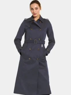 Hot Didriksons Clairy Coat Long Dark Night Blue
