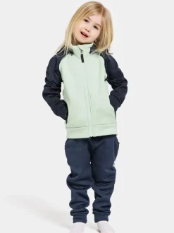 Sale Didriksons Corin Kids' Full-Zip Pale Mint