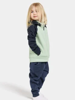 Sale Didriksons Corin Kids' Full-Zip Pale Mint