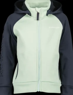 Sale Didriksons Corin Kids' Full-Zip Pale Mint