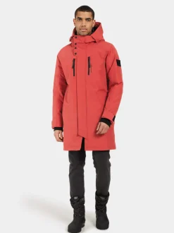 Outlet Didriksons Dexter Parka Ochre Red