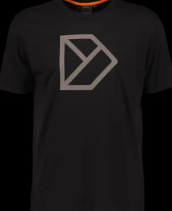 Outlet Didriksons D-Logo Printed T-shirt Black