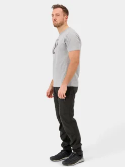 Sale Didriksons D-Logo Printed T-shirt Grey melange