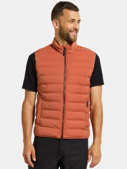 New Didriksons Egon Vest Dark Terracotta