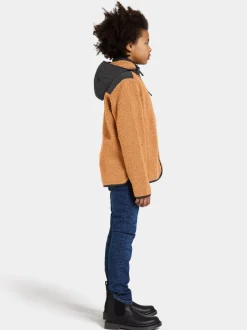 Outlet Didriksons Exa Kids' Full-Zip Almond Brown