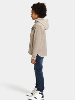 Clearance Didriksons Exa Kids' Full-Zip Beach beige