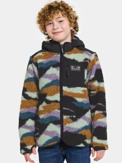 Best Didriksons Exa Printed Kids' Full-Zip Mountain flow
