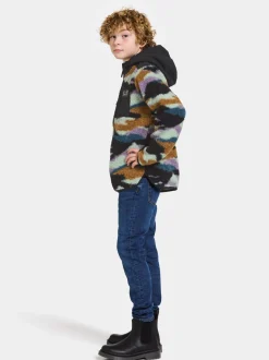 Best Didriksons Exa Printed Kids' Full-Zip Mountain flow