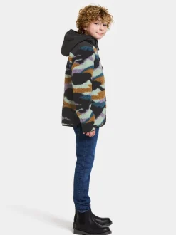 Best Didriksons Exa Printed Kids' Full-Zip Mountain flow