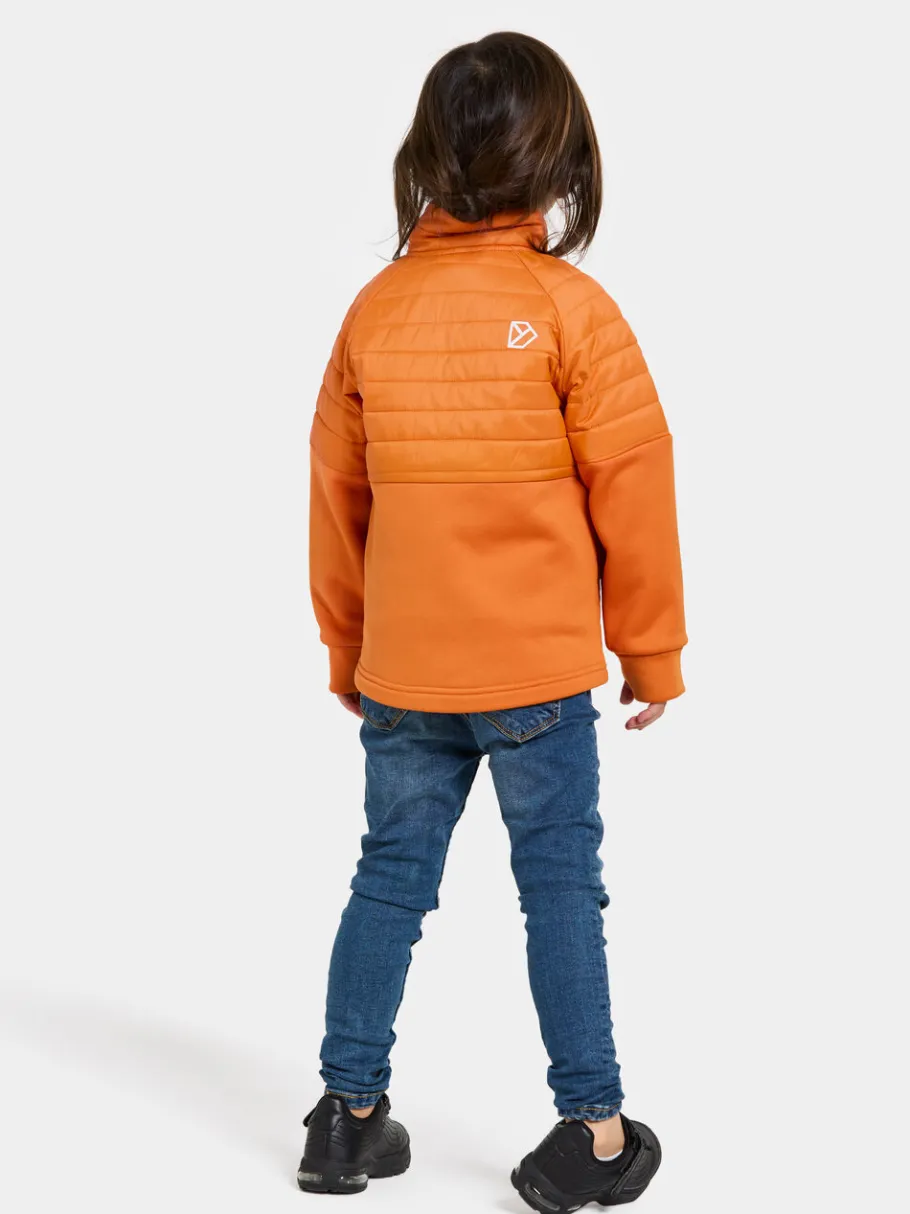 Hot Didriksons Filur Kid's Hybrid Jacket Orange Jam